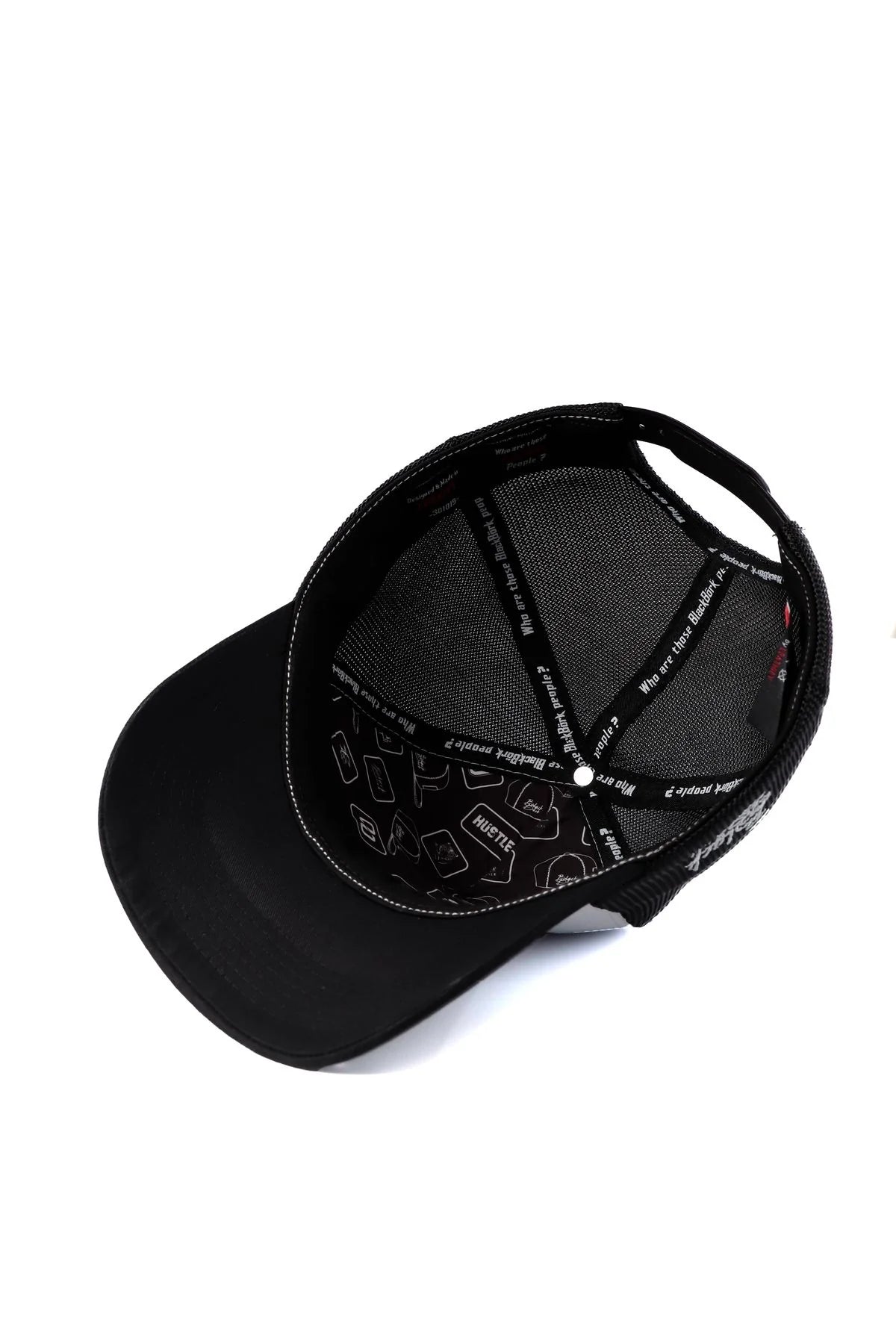 BlackBörk Cap Schwarz Weiß Schwarz– Austauschbarer Klett-Patch | Snapback Unisex
