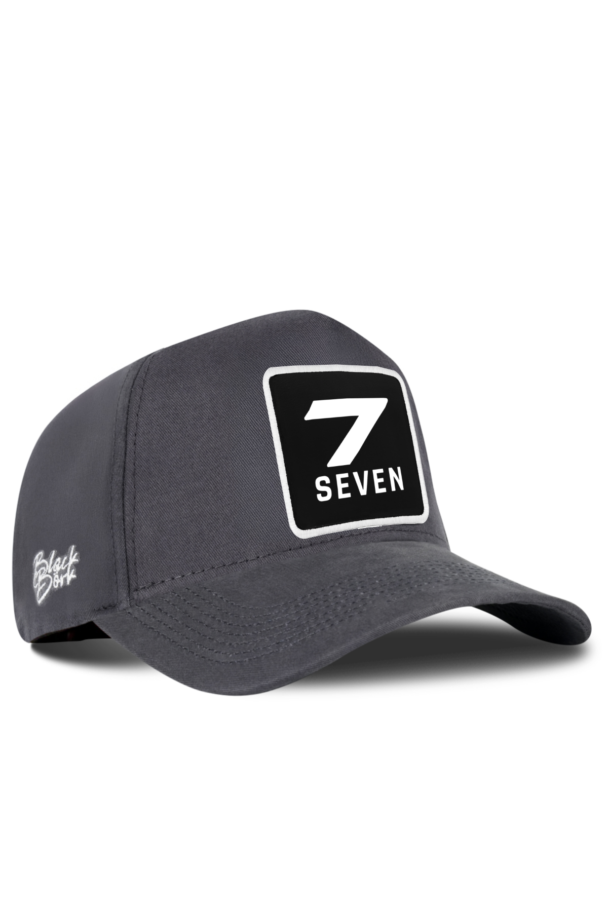 BlackBörk® Baseball Cap Anthrazit – Verstellbare Unisex Cap mit austauschbarem Patch