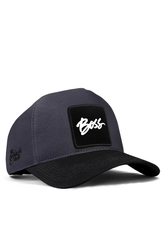 BlackBörk® Baseball Cap Antrazit Schwarz – Verstellbare Unisex Cap mit austauschbarem Patch
